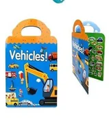 Kolorowanki, wyklejanki - Książeczka z naklejkami wielorazowymi - miniaturka - grafika 1