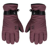 Rękawice narciarskie - Rękawice narciarskie Roxy Jetty Solid ERJHN03267 Szary - miniaturka - grafika 1