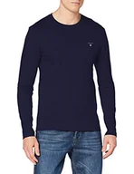 Koszulki męskie - GANT Męski T-shirt The Original Slim Ls - miniaturka - grafika 1