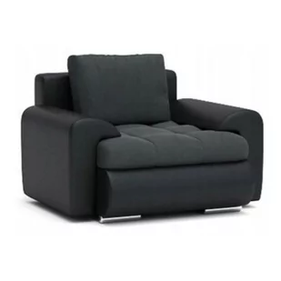 Fotel do salonu, pokoju, Tokio IX, 100x97x70 cm, ciemny szary, czarny - Fotele - miniaturka - grafika 1