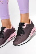 Moda i Uroda OUTLET - Czarne sneakersy damskie buty sportowe na platformie sznurowane Casu B3363-1-37 - miniaturka - grafika 1