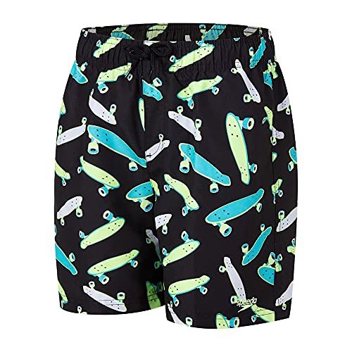 Speedo chłopięcy kostium kąpielowy, czarny/biały, L