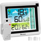 Stacje pogodowe - Stacja Pogody Termometr Bezprzewodowa Higrometr z Czujnikiem Zewnętrznym - miniaturka - grafika 1