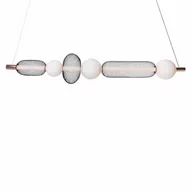 Lampy sufitowe - Wisząca lampa Bora P0593 Maxlight LED 29W 3000K szklana czarna - miniaturka - grafika 1