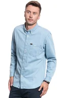 Koszule męskie - Lee Riveted Shirt Heather Blue L66Iplli-M - miniaturka - grafika 1