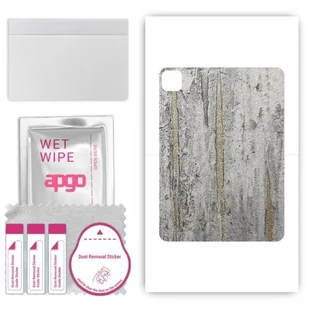 folia naklejka skórka strukturalna na TYŁ do Apple iPad Pro 11 2022 - Beton Złote Paski - apgo SKINS - Akcesoria do tabletów i e-booków - miniaturka - grafika 1