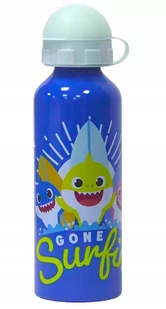 Bidon Aluminiowy Z Ustnikiem Baby Shark 520Ml - Bidony dla dzieci - miniaturka - grafika 1
