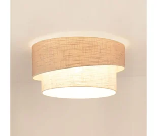 Brilagi - Plafon DOVER SHINE 1xE27/15W/230V śr. 50 cm szary/kremowy - Lampy sufitowe - miniaturka - grafika 1