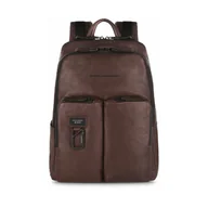 Plecaki - Piquadro, Zaino Porta Brązowy, unisex, - miniaturka - grafika 1