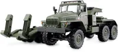 Modele zdalnie sterowane - Amewi Ural B36 Militär LKW 6WD mit Tieflader 1:16 RTR grün - miniaturka - grafika 1