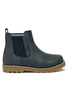 Tommy Hilfiger Trzewiki T1X5-33700-0124 M Granatowy - Buty dla chłopców - miniaturka - grafika 1