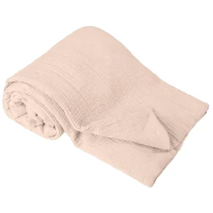 BabyMatex, kocyk muślinowy Muslin, 75 cm x 100 cm, beżowy - Koce i narzuty dla dzieci - miniaturka - grafika 1