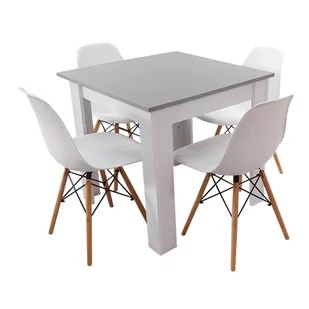 Zestaw stół Modern 80 GW i 4 krzesła Milano białe - Stoły z krzesłami Zestaw stół Modern 80 GW i 4 krzesła Milano białe - Stoły z krzesłami - miniaturka - grafika 1