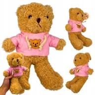 Maskotki i pluszaki - Maskotka Pluszowy Miś Z Kapturem Pluszak Przytulanka Pluszowa 25 cm - miniaturka - grafika 1