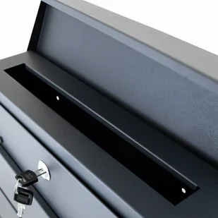 PODWÓJNE SKRZYNKI NA LISTY GRAFITOWE 120 CM /BITUXX STAL NIERDZEWNA - Skrzynki na listy - miniaturka - grafika 4