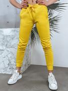 Spodnie sportowe damskie - Spodnie damskie dresowe FITS żółte Dstreet UY0534z - miniaturka - grafika 1
