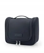 Kosmetyczki, organizery i kuferki - Kosmetyczka Podróżna Z Haczykiem Duża Pojemna Zamek PUCCINI Czarna QML013-1 - miniaturka - grafika 1