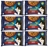 Mokra karma dla kotów - FELIX Sensations Sauce Karma dla kotów wiejskie smaki w sosie 12x(4x85g) - miniaturka - grafika 1
