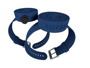 Safeband Spray, Silikonowa bransoletka do dezynfekcji, Navy blue - Akcesoria medyczne - miniaturka - grafika 1