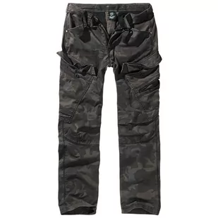 Spodnie turystyczne męskie Brandit Slim Fit Adven Dark Camo - Spodnie sportowe męskie - miniaturka - grafika 1