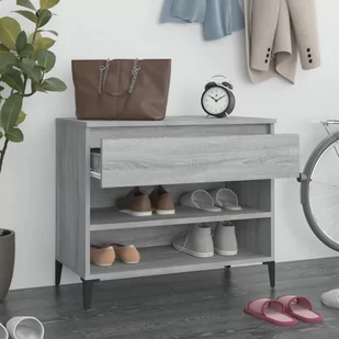 Lumarko Szafka na buty, szary dąb sonoma, 70x36x60 cm - Szafki na buty - miniaturka - grafika 4