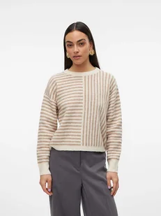 Vero Moda Sweter w kolorze beżowym - Swetry damskie - miniaturka - grafika 1