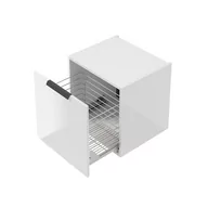 Szafki łazienkowe - Szafka łazienkowa pod blat z koszem na pranie Defra Faro 50 cm biały połysk 001-B-05014 - miniaturka - grafika 1