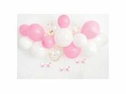 Balony i akcesoria - Zestaw balonów do girlandy balonowej różowy - miniaturka - grafika 1