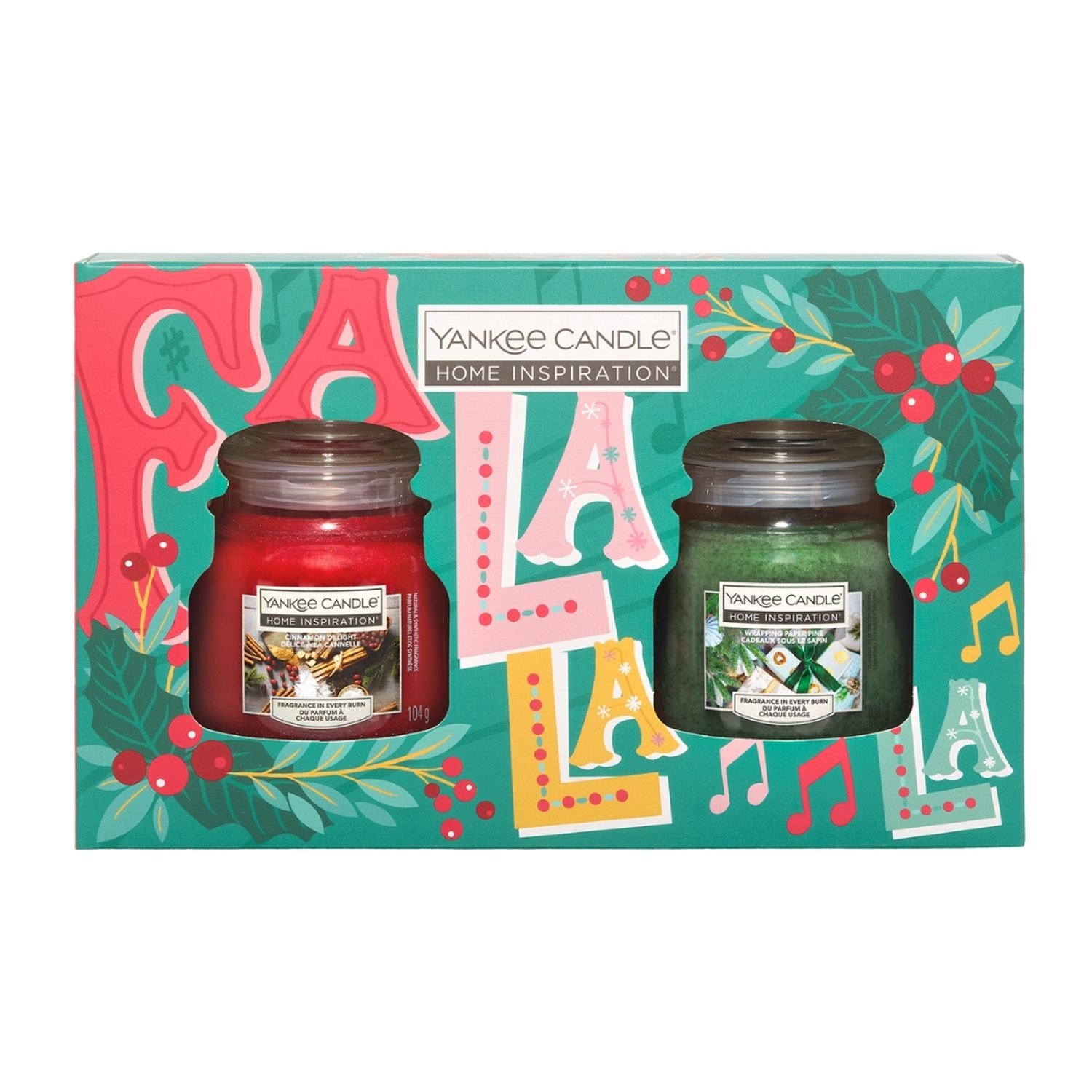 Yankee Candle Zestaw : 1 x Cinnamon Delight + 1 x Wrapping Paper Pine