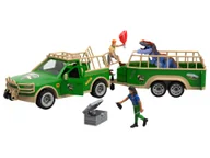 Samochody i pojazdy dla dzieci - Playtive Zestaw L Samochód z przyczepą Animal Adventures (Pojazd terenowy z przyczepą) - miniaturka - grafika 1