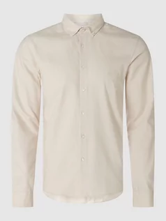Koszule męskie - Koszula biznesowa o kroju slim fit z tkaniny Oxford - grafika 1