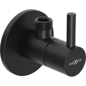 Zawory i kraniki - Mexen R2 zawór kątowy do baterii 1/2"x3/8", czarny - 79972-70 - miniaturka - grafika 1