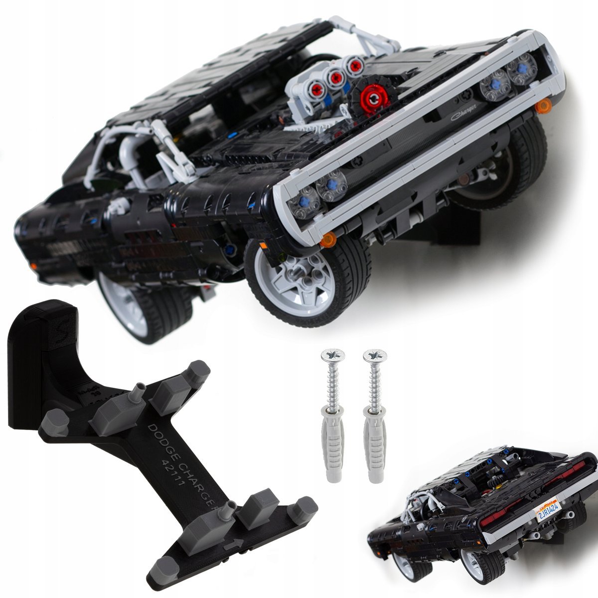 Dom's Dodge Charger 42111 - UCHWYT ŚCIENNY wieszak na auto LEGO TECHNIC