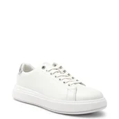 Trampki damskie - Calvin Klein Skórzane trampki RAISED CUPSOLE LACE UP - miniaturka - grafika 1