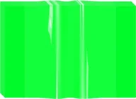Szkolne artykuły papiernicze - Biurfol Okładka A5 na zeszyt PVC krystaliczna neon 10szt - miniaturka - grafika 1