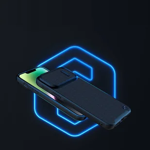 Nillkin Textured S Magnetic Case etui iPhone 14 pokrowiec MagSafe z osłoną na aparat czarny - Etui i futerały do telefonów - miniaturka - grafika 7