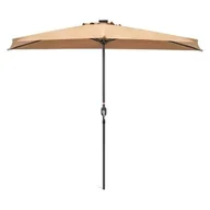 Parasole - BRĄZOWY PARASOL PÓŁOKRĄGŁY 2,7M - miniaturka - grafika 1