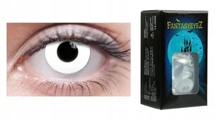 Białe Soczewki Zerówki Roczne Para White Out 12m - Soczewki kontaktowe - miniaturka - grafika 1