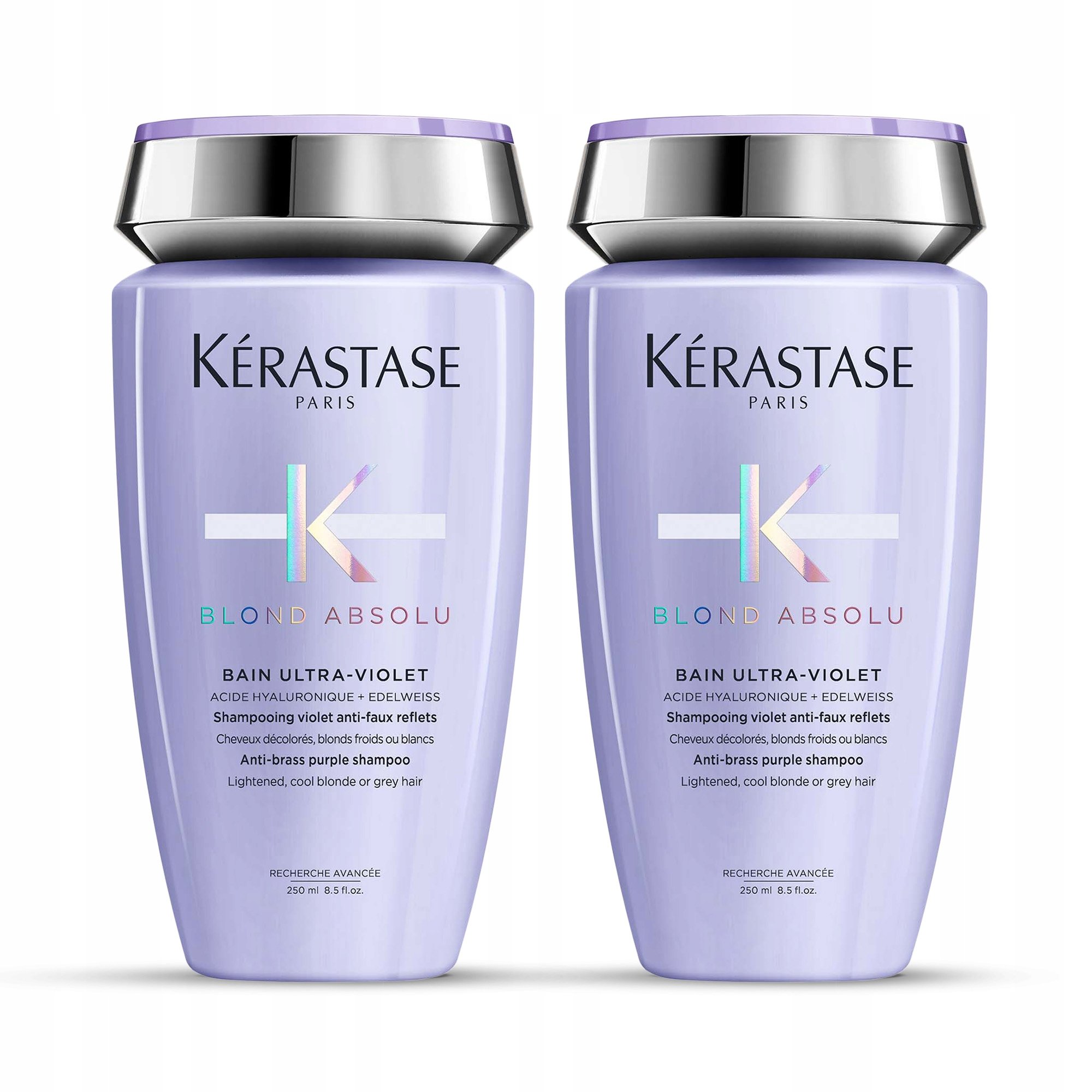 Kérastase Zestaw 2x Blond Absolu Ultra-Violet Szampon Do Włosów Blond 250ml