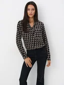 Koszule damskie - Mohito - Czarna wiskozowa koszula - czarny - miniaturka - grafika 1