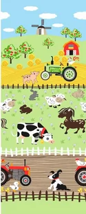 Pościel 100x135 227N Farma Krówka Konik Owca Świnka Traktor - Pościel dla dzieci - miniaturka - grafika 1