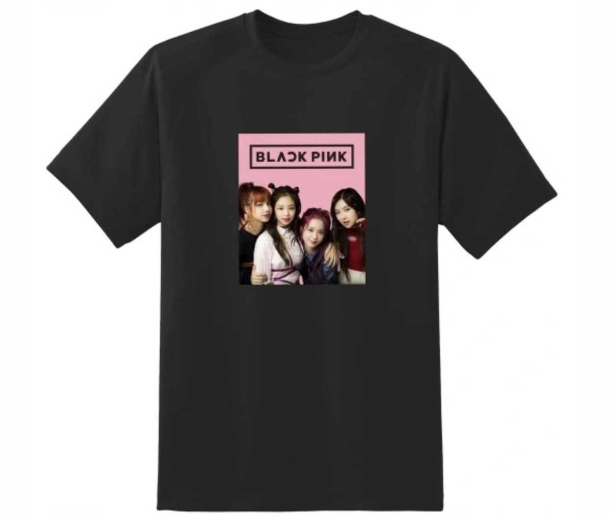 KOSZULKA Z NADRUKIEM MĘSKA ŚMIESZNA T-SHIRT BLACKPINK K-POP r. L 4