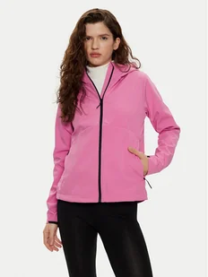 4F Kurtka softshell 4FWAW24TSOFF285 Różowy Regular Fit - Odzież trekkingowa damska - miniaturka - grafika 1
