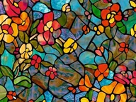 Akcesoria do wystroju okien - Folia Okienna Ogród Wenecki 45X200 - miniaturka - grafika 1