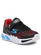 Buty dla chłopców - Skechers Sneakersy Vorlo 400137L/BKRB Czarny - miniaturka - grafika 1