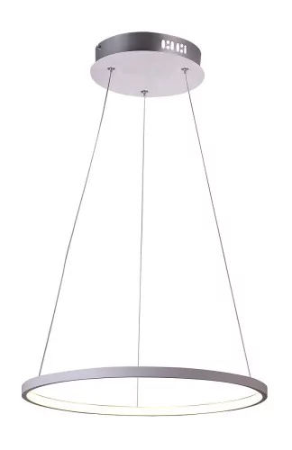 Candellux Lighting lampa zwis LUNE LED 31-64639 biały żyrandol do nowoczesnego pokoju ring metalowy nad stół 31-64639