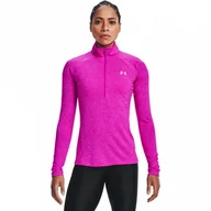 Bluzy sportowe damskie - Damska bluza treningowa UNDER ARMOUR Tech 1/2 Zip - Twist - miniaturka - grafika 1
