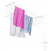 Suszarki na ubrania - Suszarka sufitowa na pranie, 5 prętów, 180 cm, biała - miniaturka - grafika 1