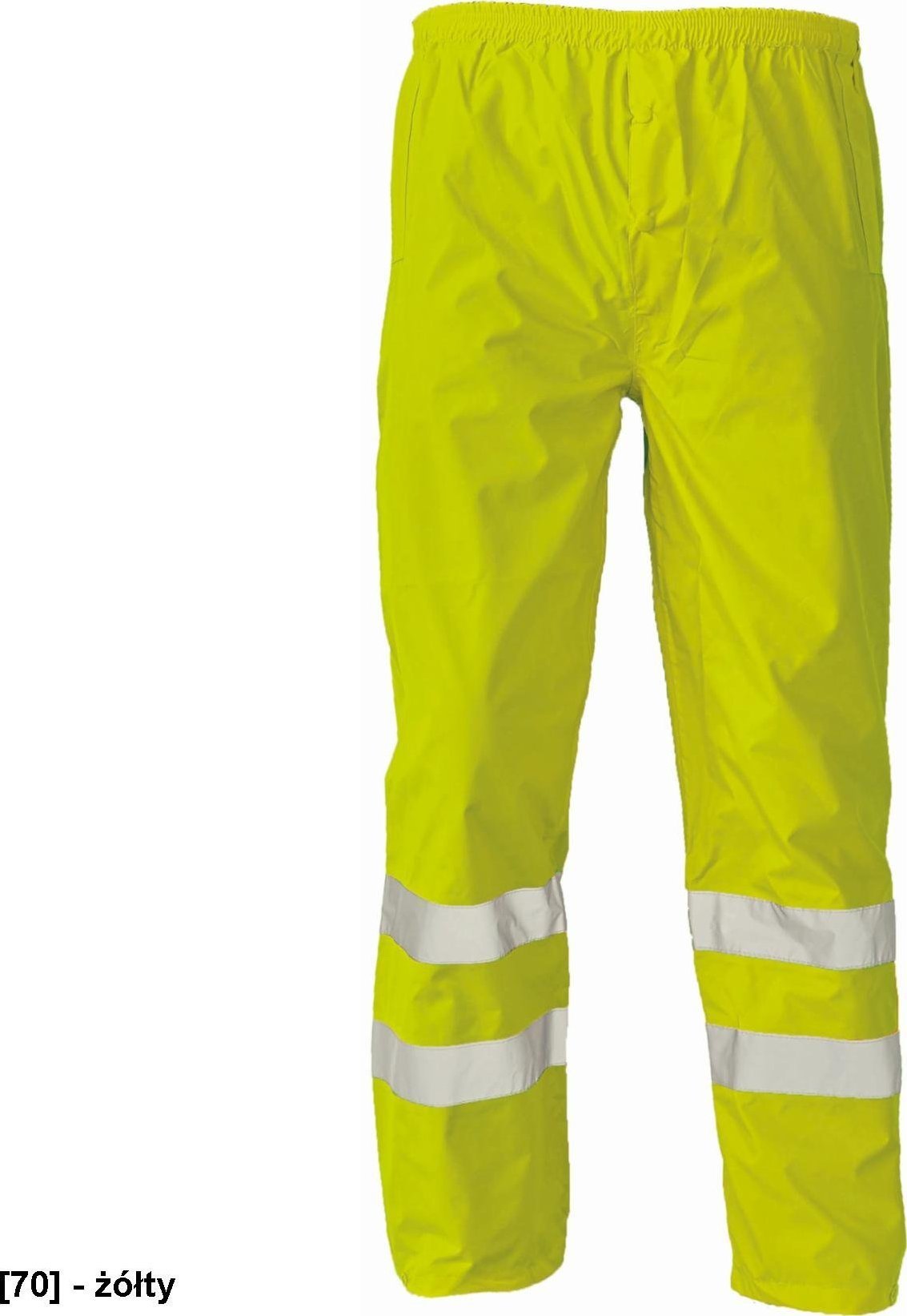 CERVA GORDON - spodnie robocze do pasa wodoodporne Hi-Vis 100% poliester/PU - żółty L
