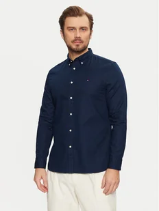 Tommy Hilfiger Koszula Flex Dobby MW0MW37578 Granatowy Slim Fit - Koszule męskie - miniaturka - grafika 1